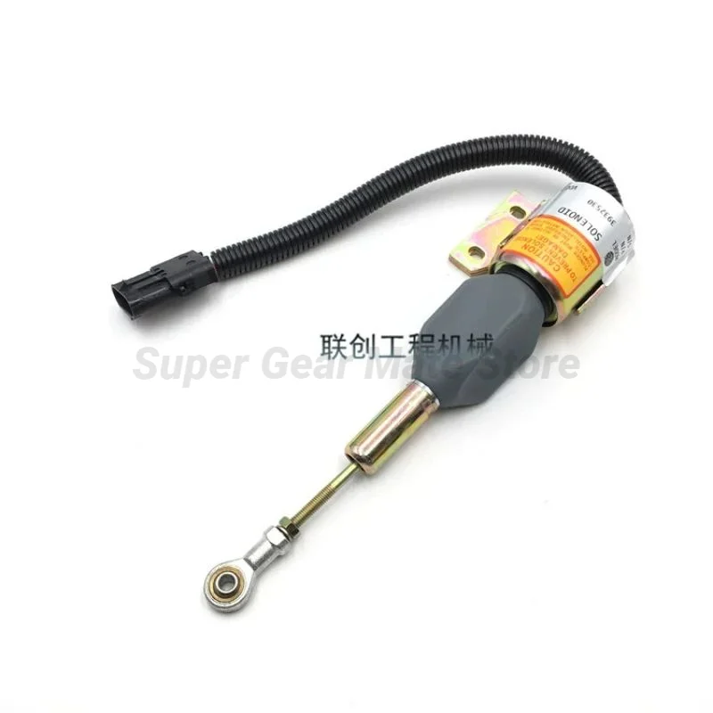 For Hyundai R220-5/210-3 Cummins Stall Solenoid valve Flame extinguisher switch 3932530 3932529 Excavator Parts