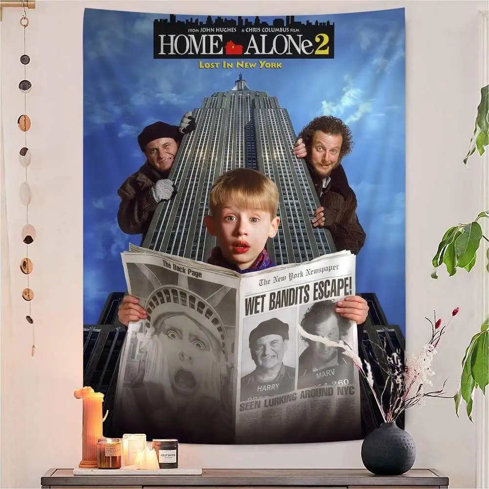 

Classic Film Series Home Alone Colorful Tapestry Wall Hanging Bohemian Wall Tapestries Mandala Wall Art Decor