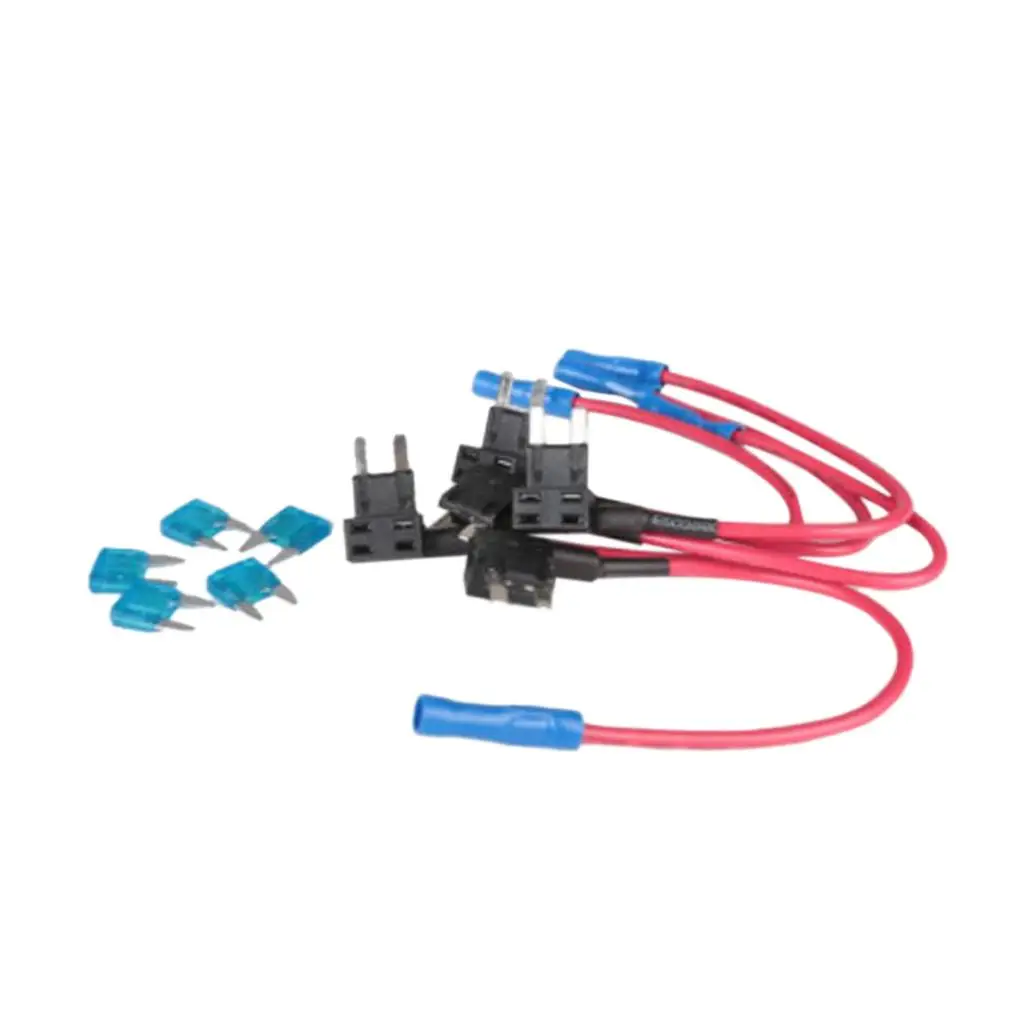 

Add Circuit Mini Blade Fuse Holder Environmental ABS Copper Easy Install for Car Truck Electrical Wiring