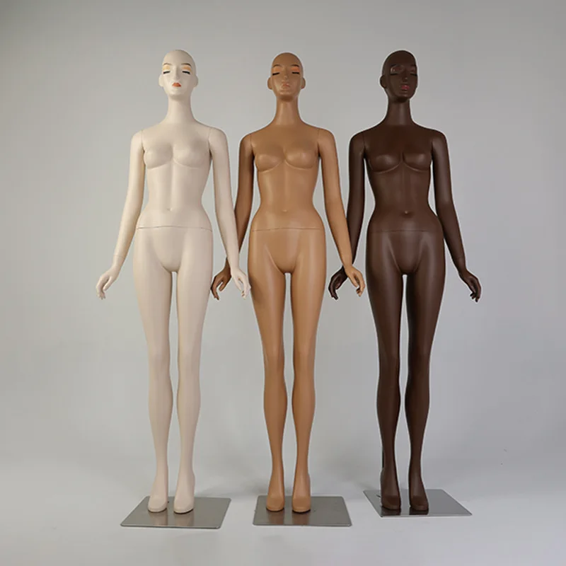

Male and female models, skin tone models, full body mannequins, shelves, display props