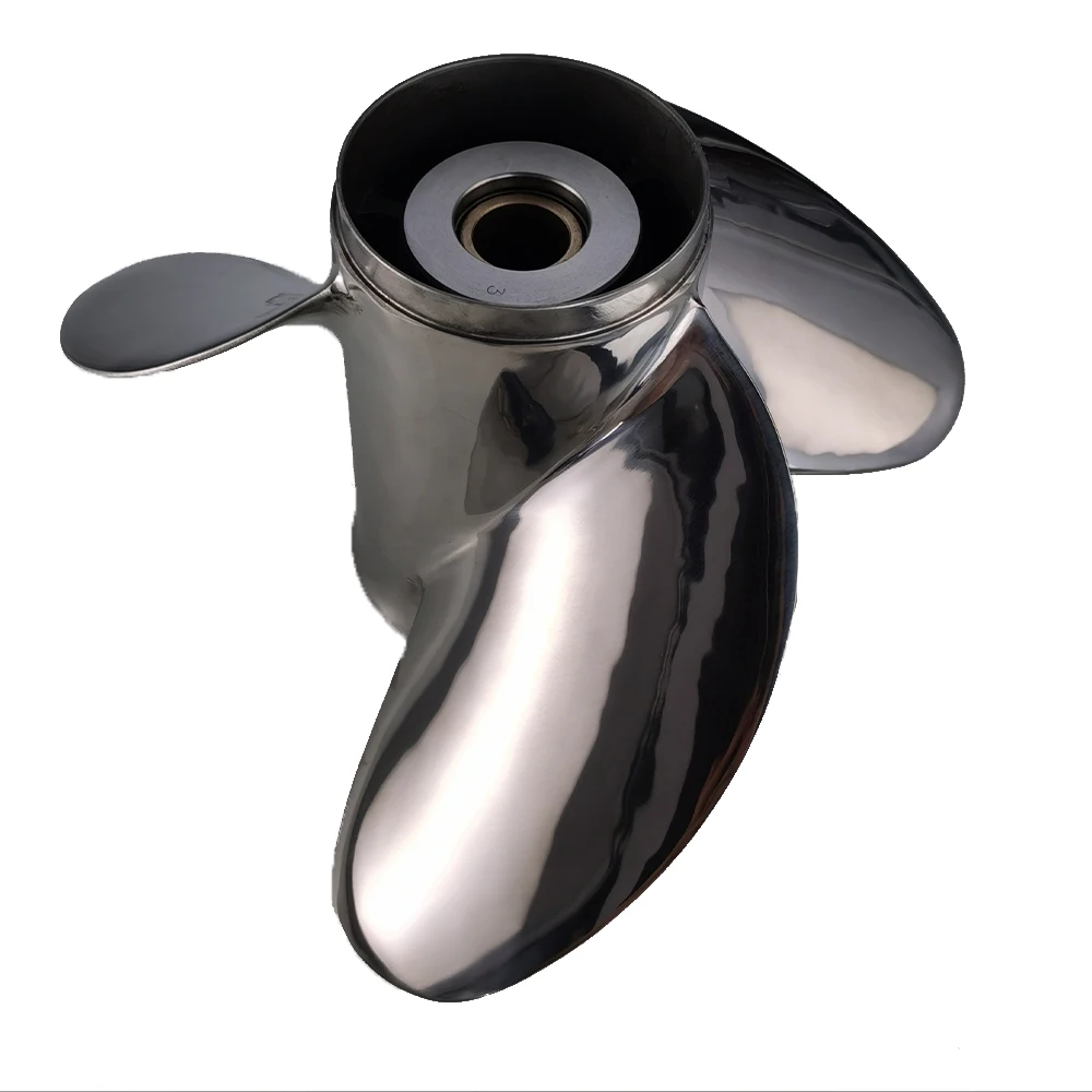 60-130HP STAINLESS STEEL 3 Blade 13 1/4* 17 5 Tooth Marine Propeller For Hon Outboard Engine