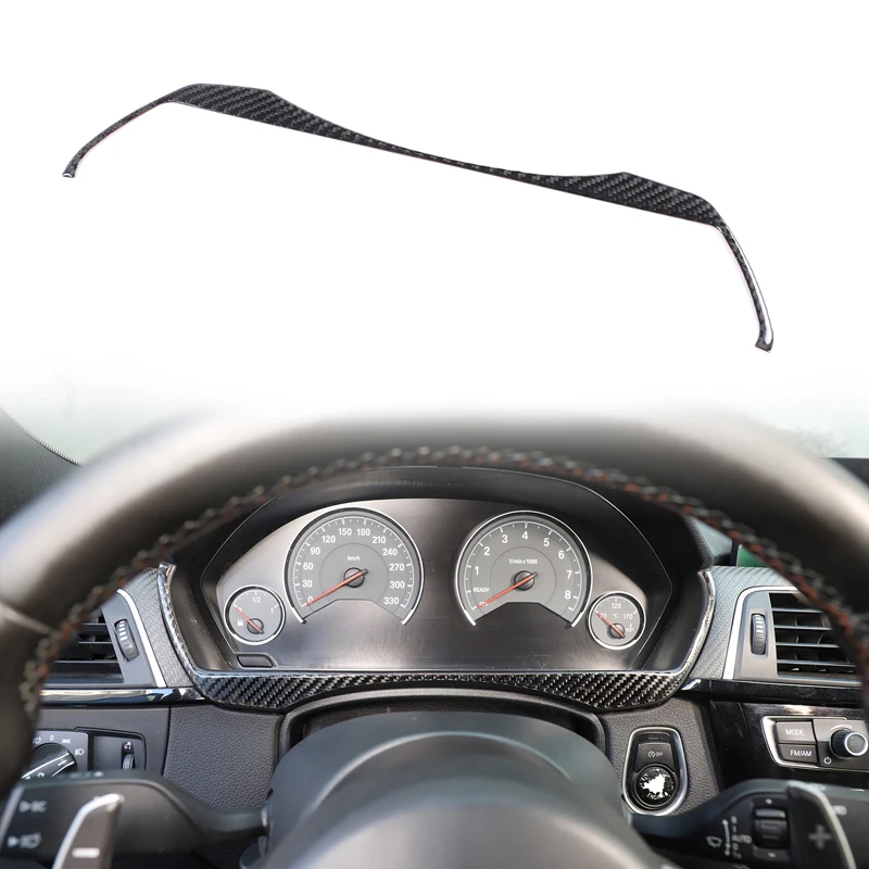 For BMW 3 Series/4 Series/M3/M4 F30 F32 F80 F82 F83 2013-2019 Carbon Fiber Car Dashboard Decoration Sticker Auto Accessories