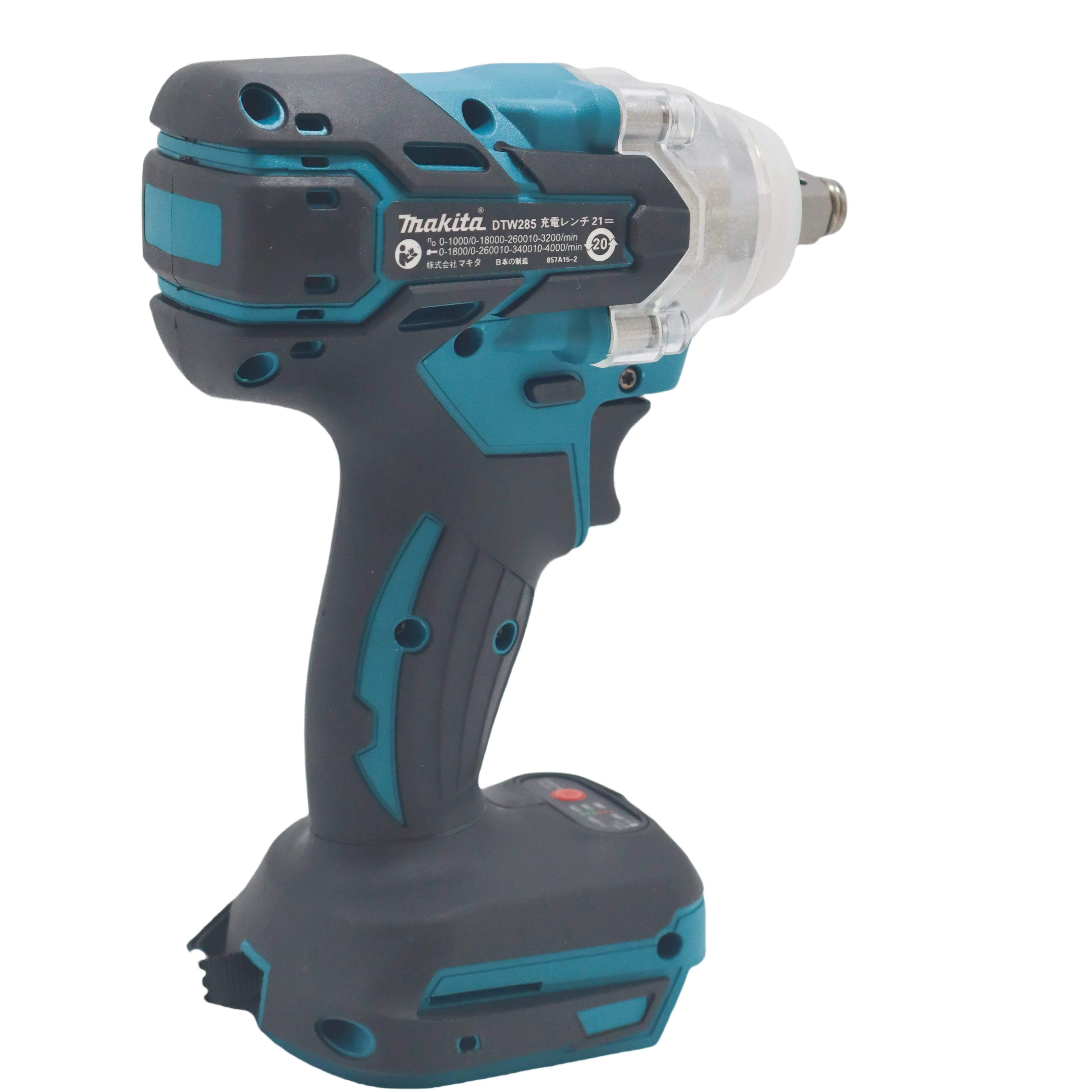 ماكيتا DTW 285 مفتاح ربط عزم دوران عالي، مفتاح ربط محمول لاسلكي قابل لإعادة الشحن، أداة متعددة الوظائف ببطارية ليثيوم 18 فولت