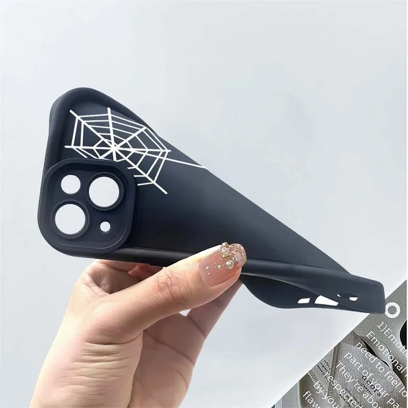 Hülle für iPhone 17 14 15 16 Pro Max Plus 16E 12 13 Mini 17 Air Cool Print Marvel Spider Man Eyes Silikon Niedliche Schutzhülle