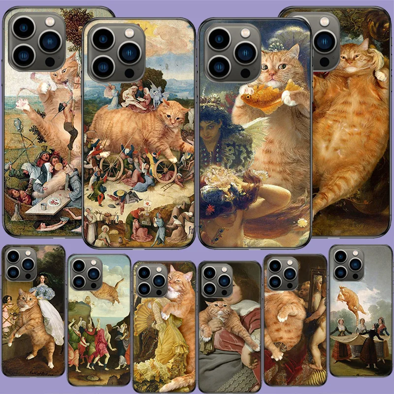 Hieronymus Bosch Art Painting Bumper Phone Case For Apple Iphone 16 13 Pro Max Coque 15 14 Plus Clear 12 Mini 11 Pro Cover Cute