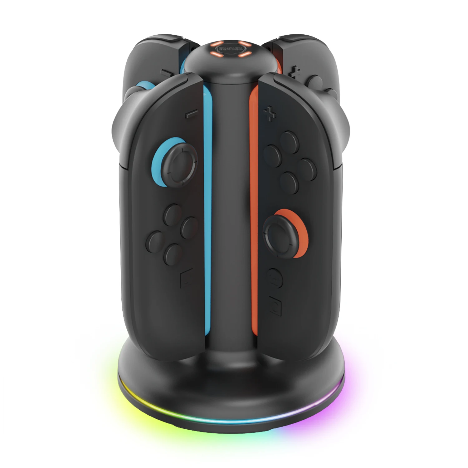 Charging Dock for Switch 2, Accessories for Switch 4 Joy Con,Charger with 9 Touch LED Light Effects PG-SW2052 - view 2
