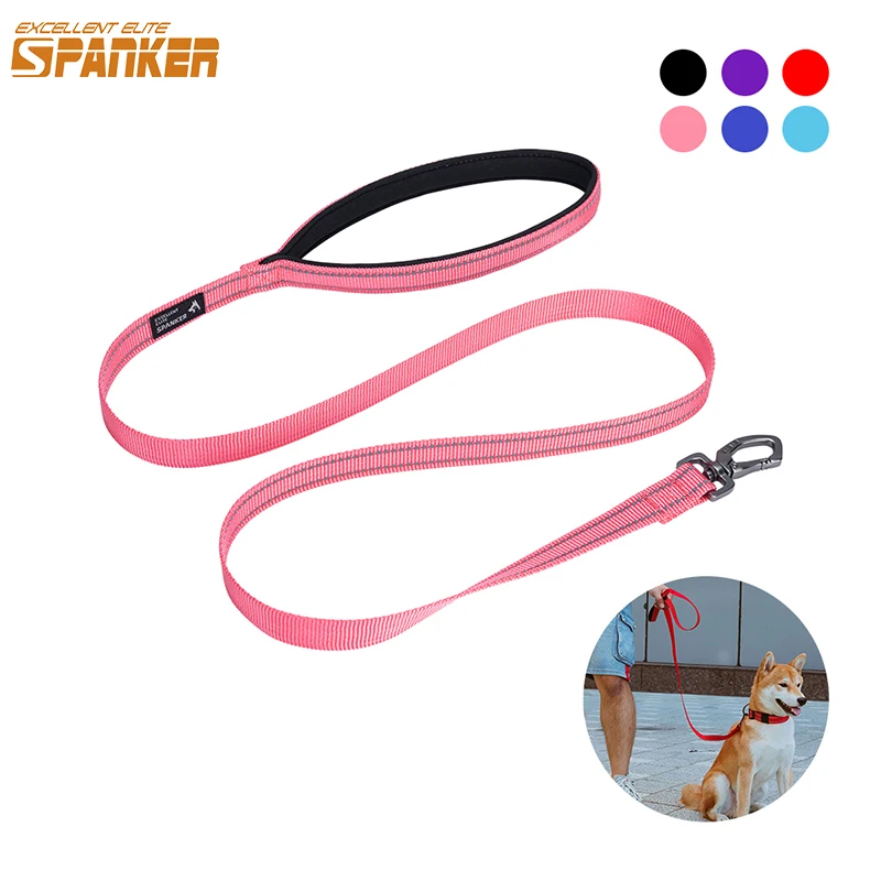 EXCELLENT ELITE SPANKER 0.6inch Dog Leash Adjustable Dog Lead Hand Free Pet Training Leash Reflective Walk the Dog Traction Rope