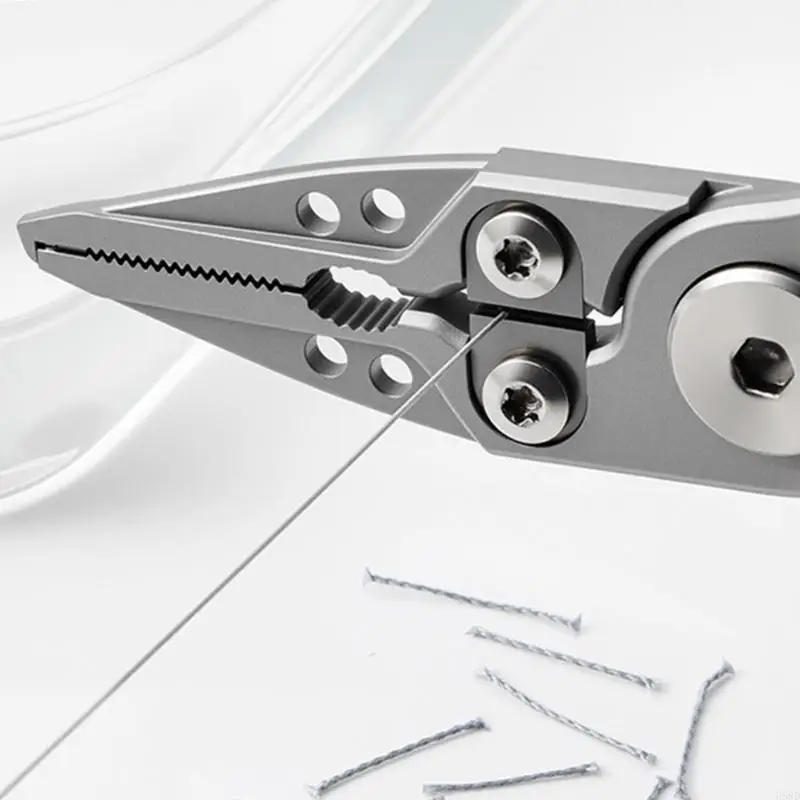 Stainless Braided Fishing Line Cutter Rings Openers with Lanyard Fishing Pliers 