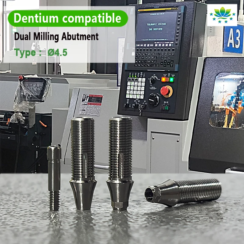 For Dentium Temporary Abutment Titanium OEM Healing Abutment for Dental Prosthetic Components Factory Direct Sales Fast Shipping