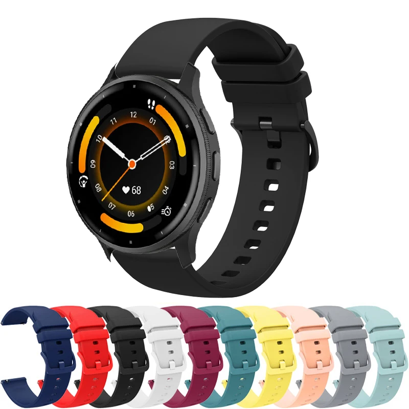 18mm 20mm 22mm Silicone Strap For Garmin Vivoactive 3 4 5 4s Band Watch Venu 3 2s 3s SQ 2 Forerunner 645 255 265 245 Bracelet