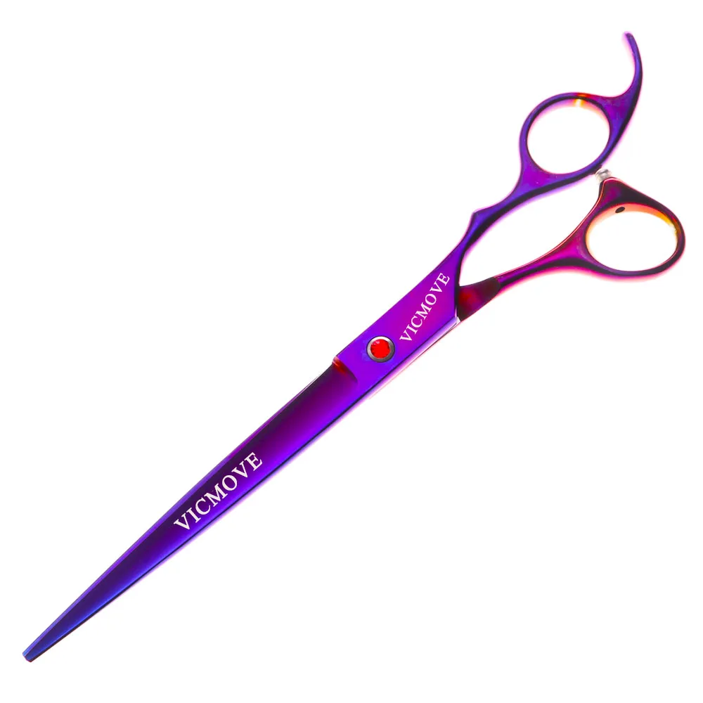 

8 Inch Professional Hair Cutting Scissors Hairdressing Barber Salon Purple Pet Dog Grooming Shears V14-8P