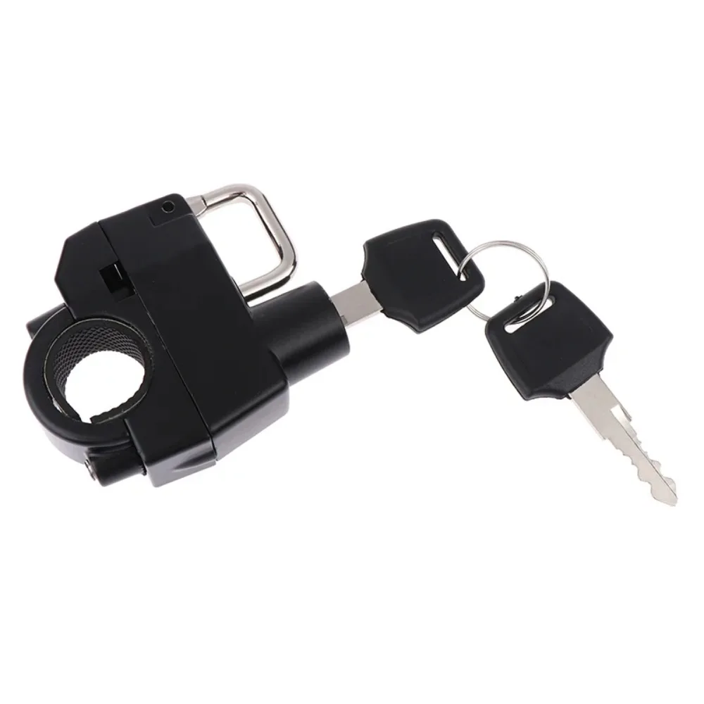 1Pc Universal Motorcycle Helmet Lock Handlebar Frame Tube with 2 Keys Motor Anti-thief Security Padlock Accessories