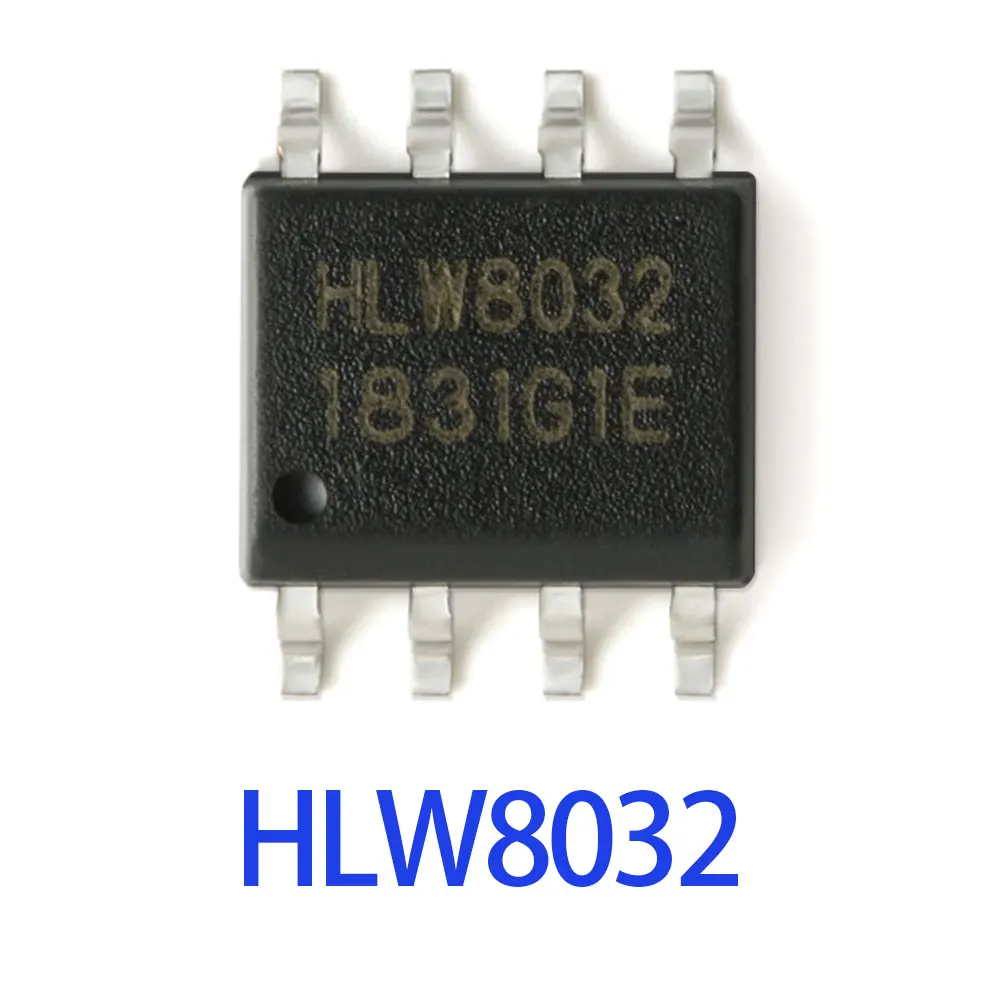 10PCS HLW8032 SOP8 IC Single-phase multi-function metering chip