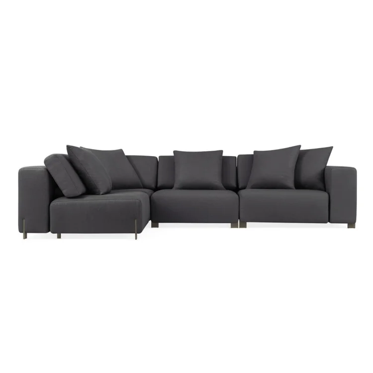 &Luxury Furniture Outdoor Set Sectional Sofa Couch Waterproof Garden Designer Sofa for Patio and Par