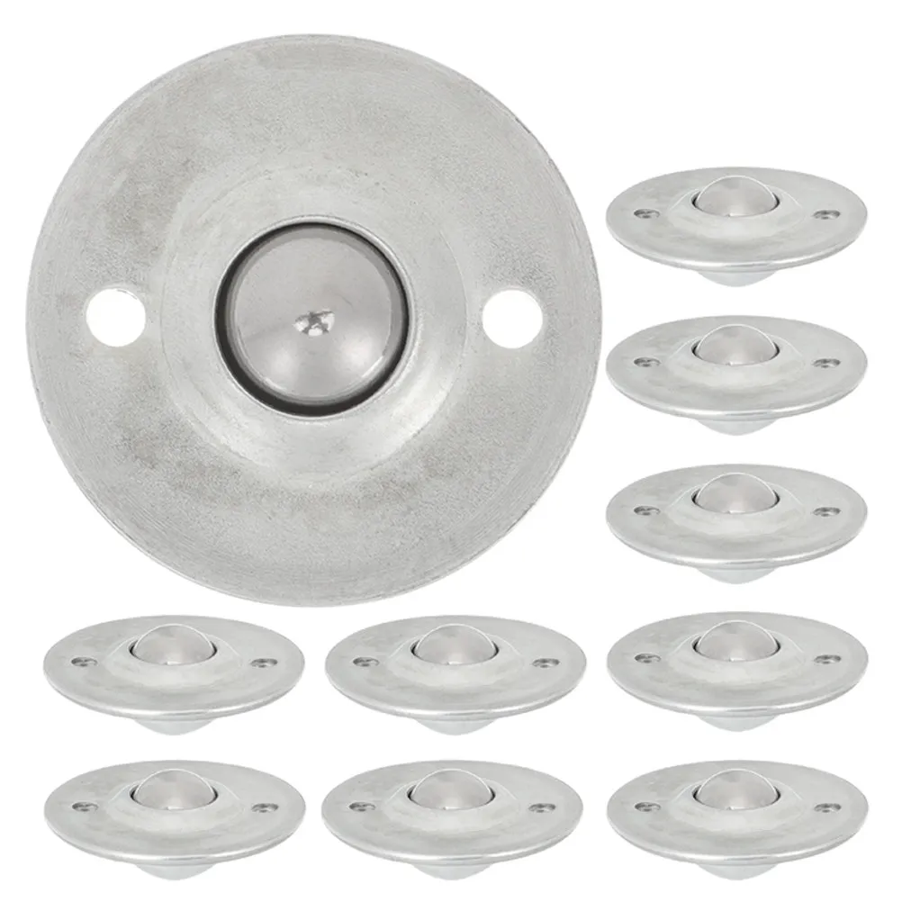 10Pcs Ball Bearing Roller Sturdy Steel Material Smooth Rotation Industrial Applications Caster Wheels Ball Bearing Rollers