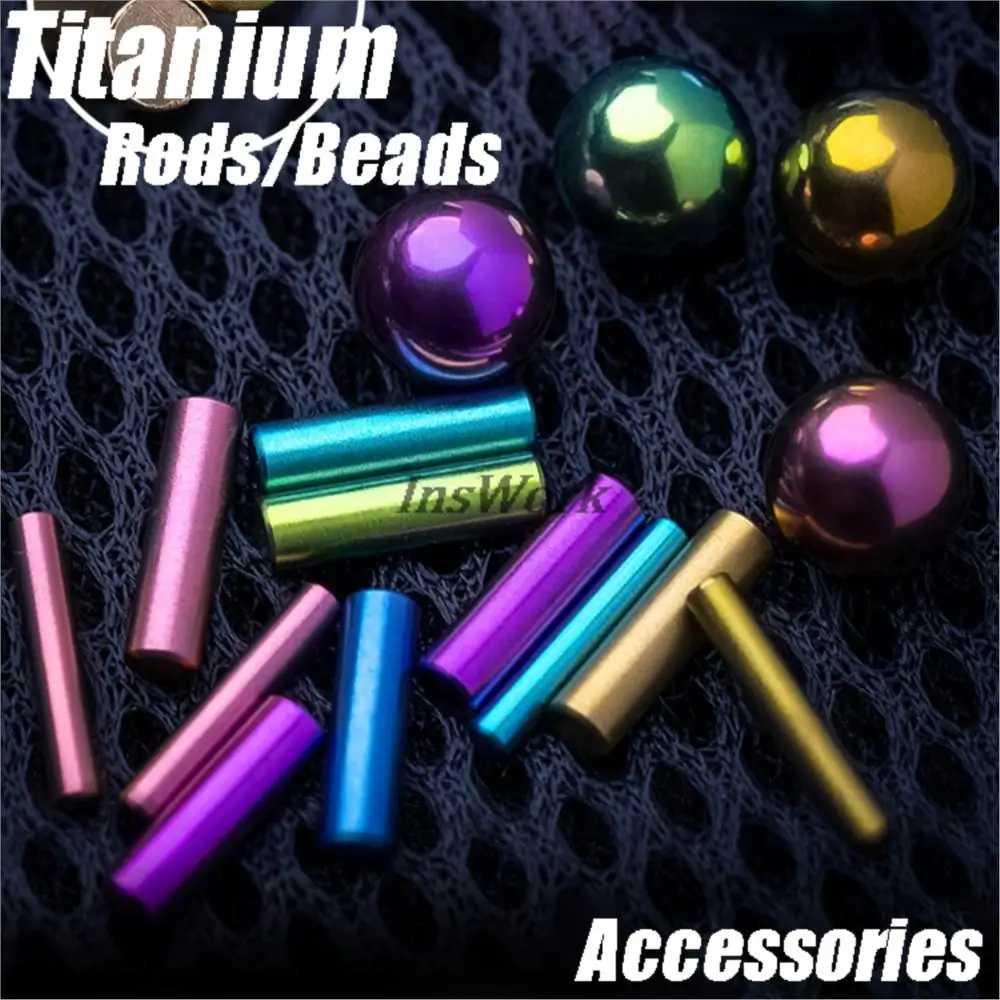 Multiple Colors Beads DIY Accessories For Fingertip Gyro High Precision Titanium Alloy 6mm/8mm