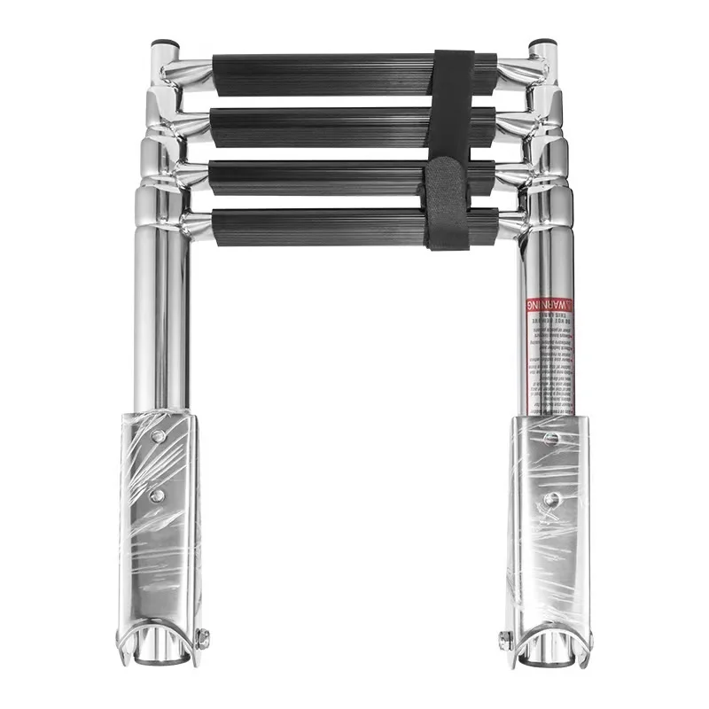 316 Stainless Steel Marine Boat Folding Ladder Telescoping Boarding Ladder for Yacht