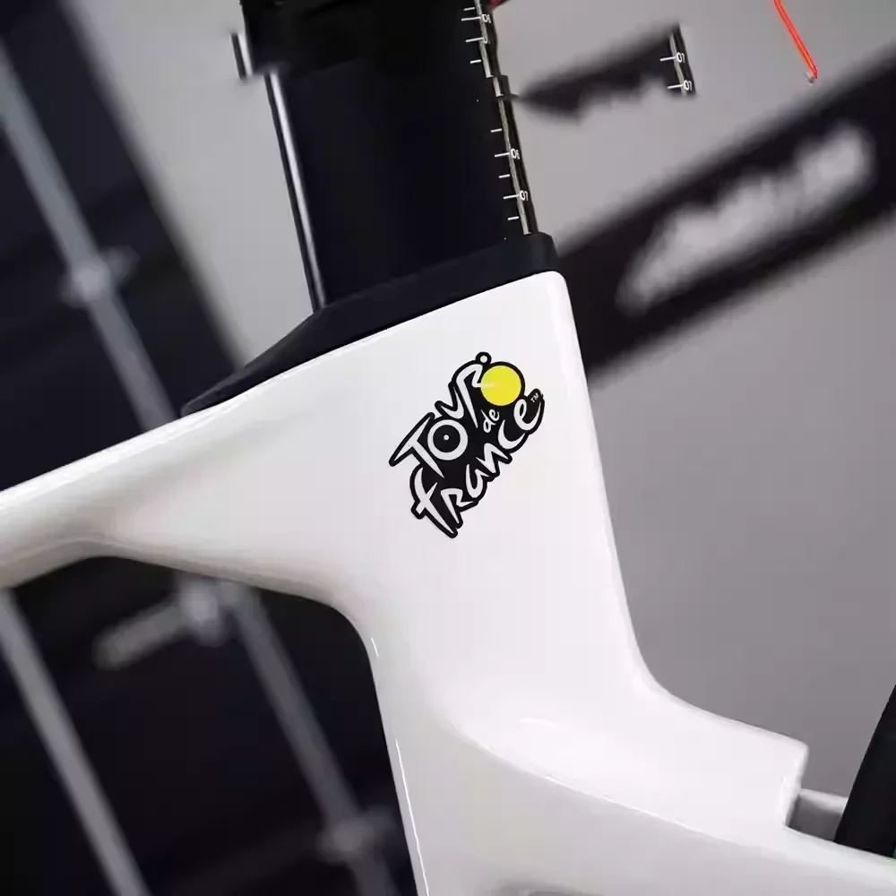 2Pcs Tour De France Bike Stickers, Racing Cycling Decorative Decals for Road Bicycle Upper Tube, DIY Body Applique Tape