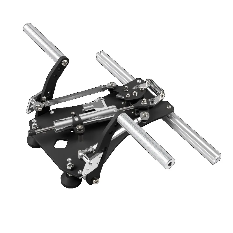 Flight Rudder Pedals Metal Hall Effect Sensor Adjustable Heavy Duty Professional Simulation Controller for PC Gaming Training