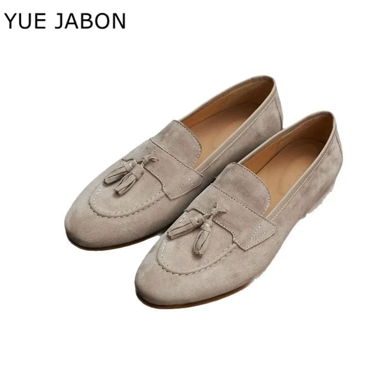 

Серые мужские повседневные лоферы из натуральной кожи, обувь для ленивых, удобная дышащая классическая деловая обувь большого размера с бахромой