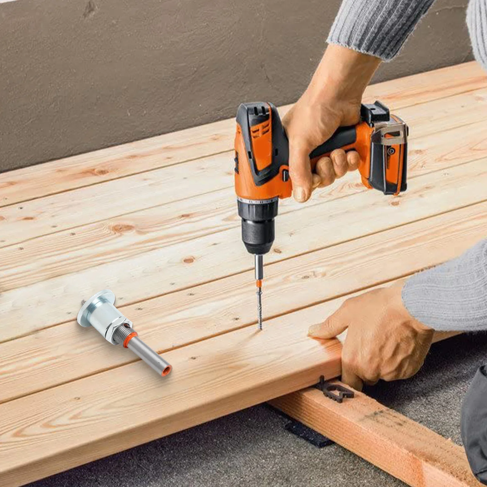 Router per la lavorazione del legno in acciaio legato con punta da trapano svasatore regolabile con gambo da 8 mm con limitatore di profondità per la fresatura e la perforazione dei fori della vite
