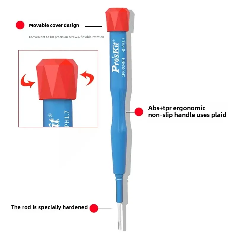 Ceramic Insulation Screwdriver Kit with Adjustable Precision Handle for Special Screws - No-slip Grip and Efficient Repair Tool