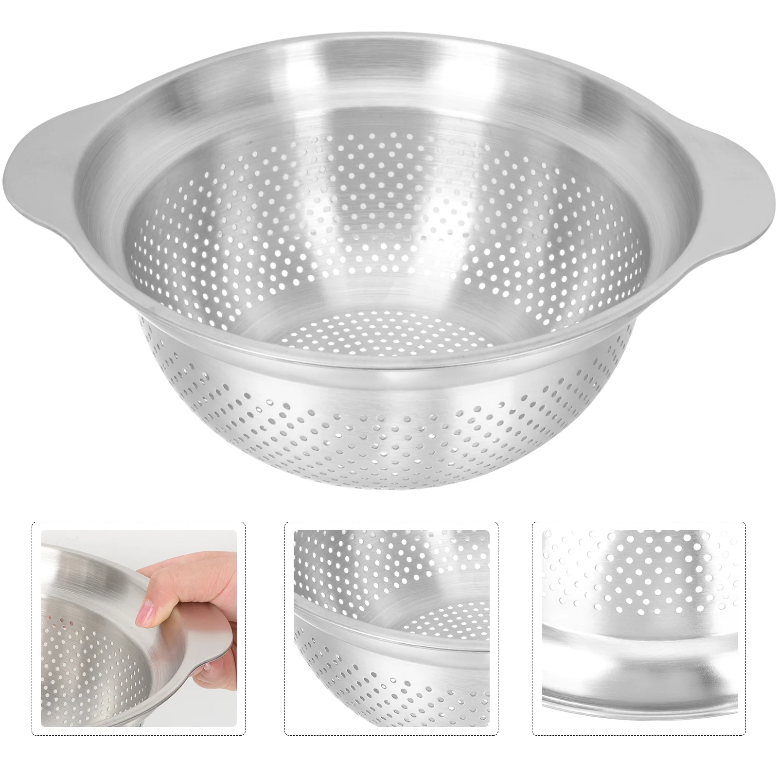 

Rice Basket Strainer Steel Colander Fold Drainer for Cooking Pasta Stainless Washing Bowl Kitchen Strainers Colanders Metal
