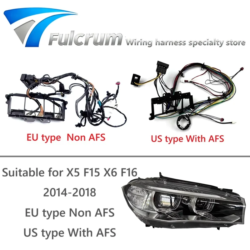 

Подходит для BMW X5 F15 X6 F16 2014-2018 тип США с AFS европейского типа без AFS биксеноновый жгут проводов для фар, жгут проводов