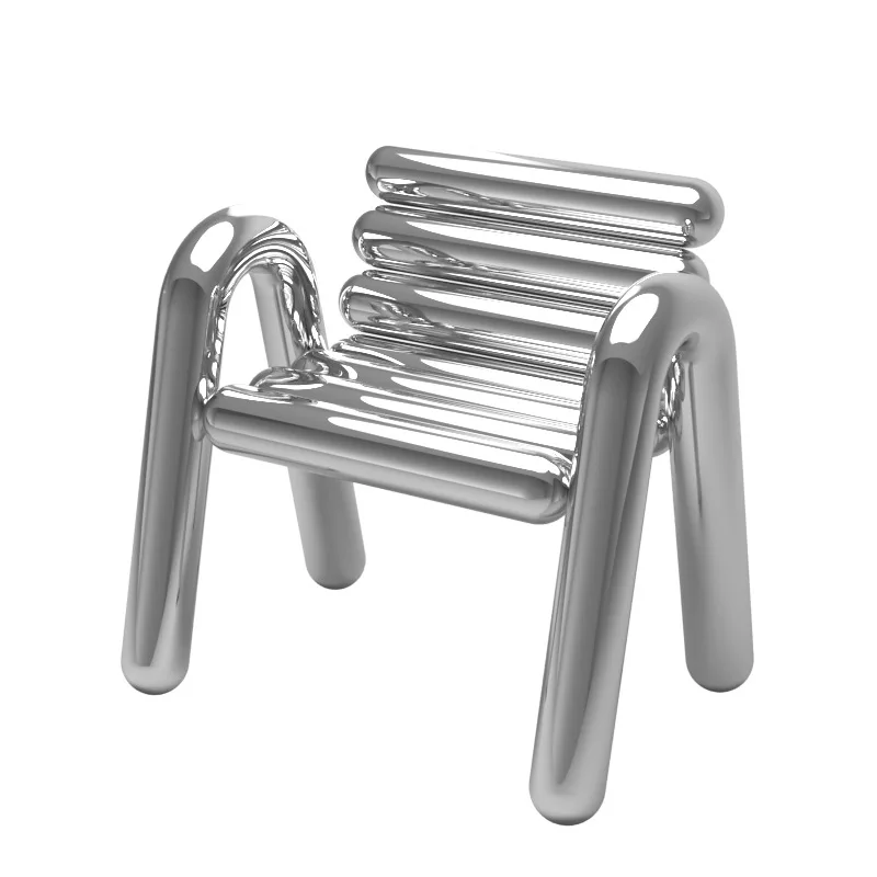 

TTDesigner Стайлинг Стул Индивидуальный Креативный Стул Для Досуга Легкий Роскошный Журнальный Столик Из Нержавеющей Стали