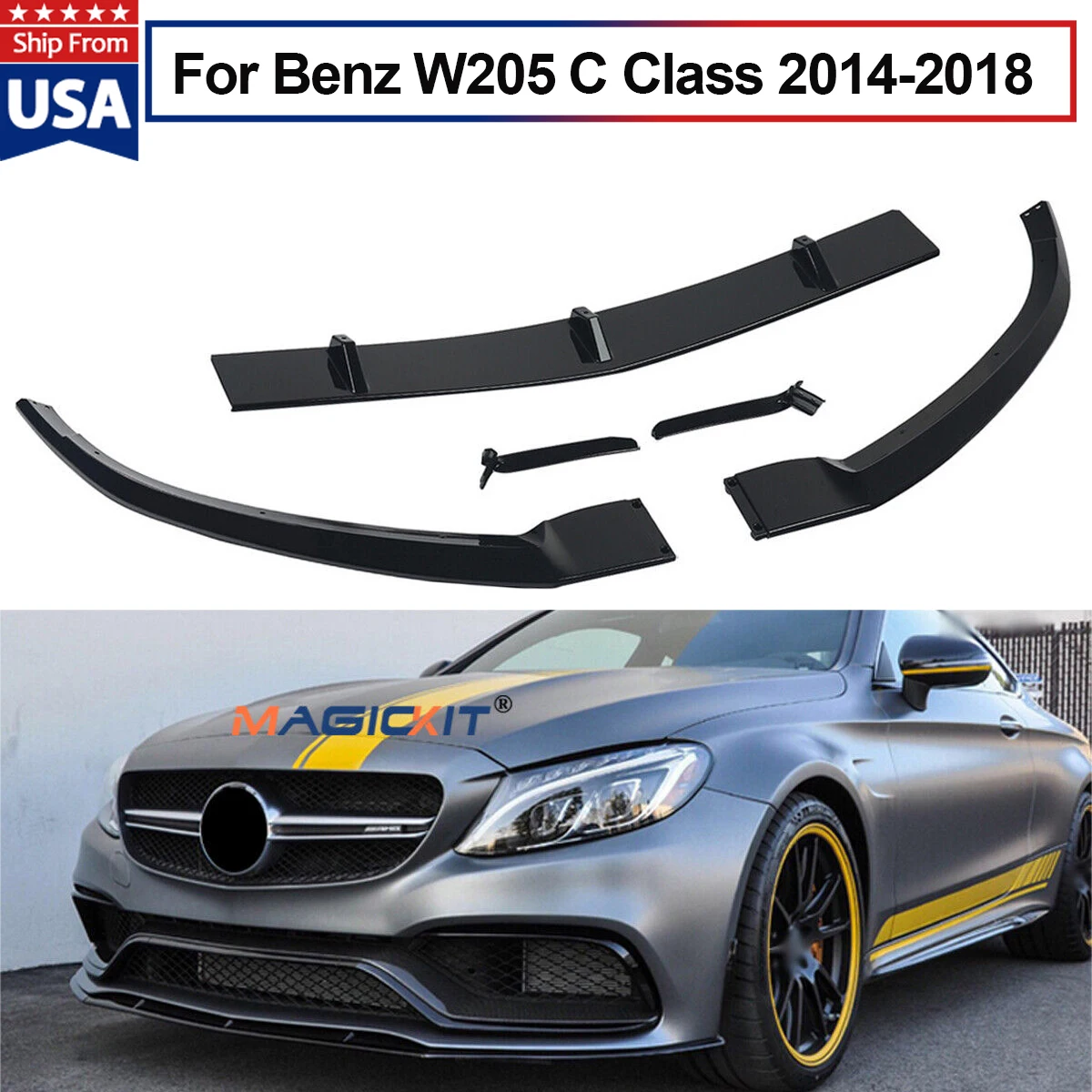 Front Bumper Lip Fo… - image