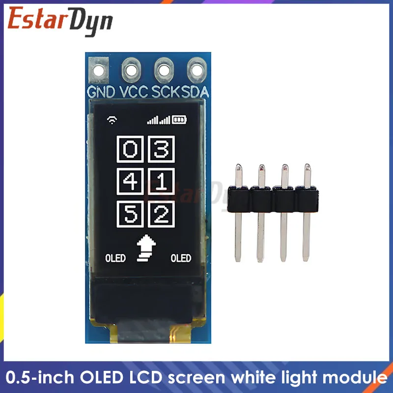 

0.5-inch CH1115 OLED Screen | Ultra-Thin 48x88 Display | High Brightness I2C Vertical Module for Arduino/RPi DIY Projects