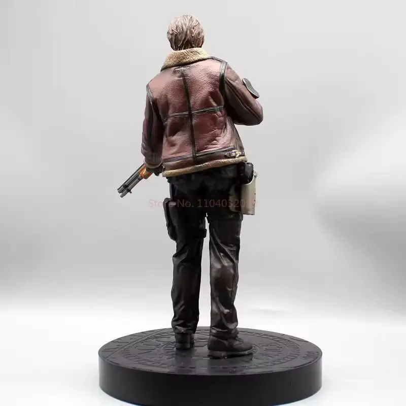 33cm Anime Resident Evil Action Figure PVC Model Statue Ada Wong & Scott Kennedy Zombie Hunters with Leather Jackets