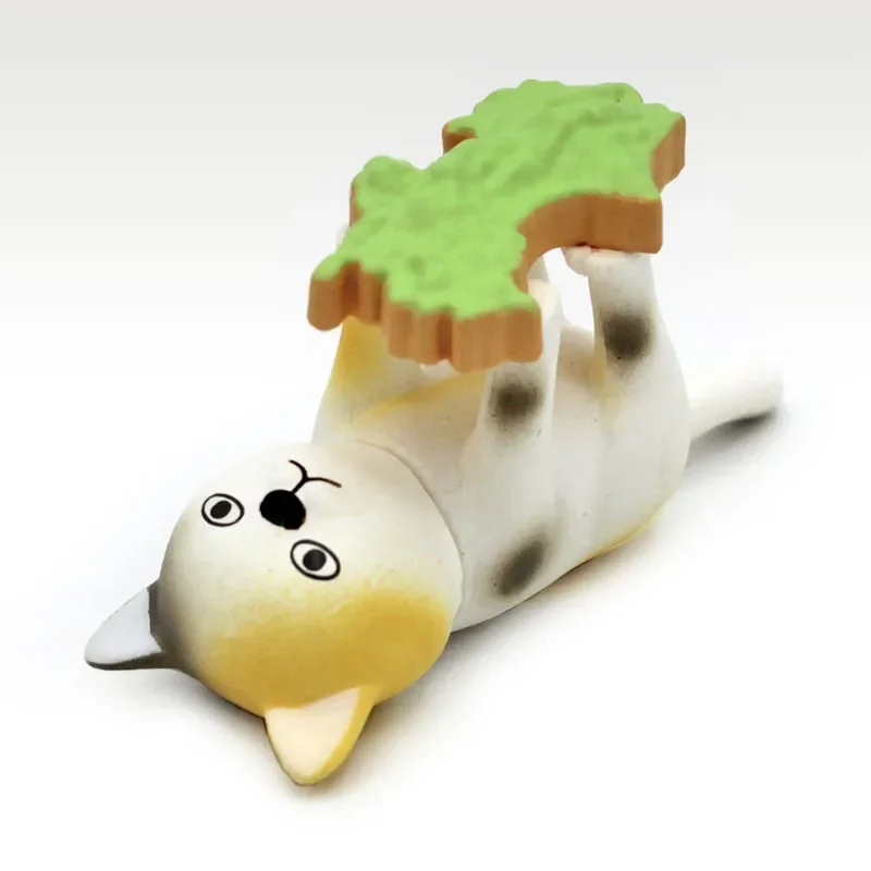 Oryginalny STASTO japonia Gashapon Kawaii Anime rysunek pomyślny zwierzę kot lis Shiba Inu urocza figurka Mini kapsułka zabawki prezent