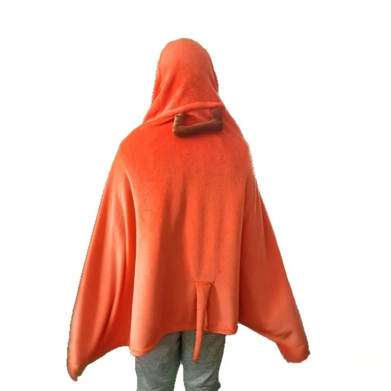 Anime Chainsaw Man Pochita Decke Schal Damen Pyjama Kawaii Chainsaw Man Cosplay Kostüm Erwachsenen Karierte Decke Flanell Homewear – Detail 6