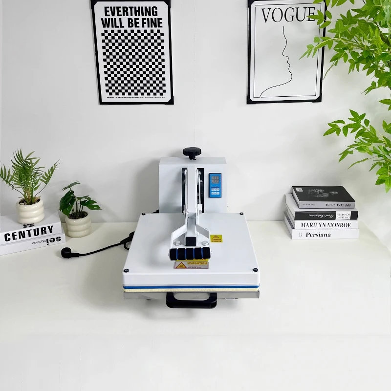 38*38CM Heat Transfer Press Machine Compact Heat Press for Garment Printing Embossing Machine for Clothing Rhinestone and Label