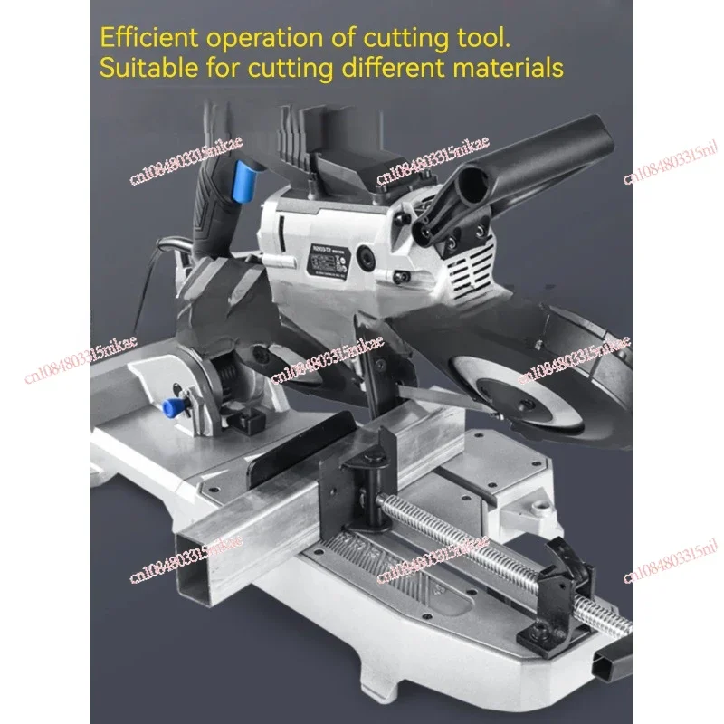 1100W Multifunctional Band Saw Machine Small Horizontal Metal Stainless Steel Aluminum Cutting Machine High Precision 45° Saw Ma