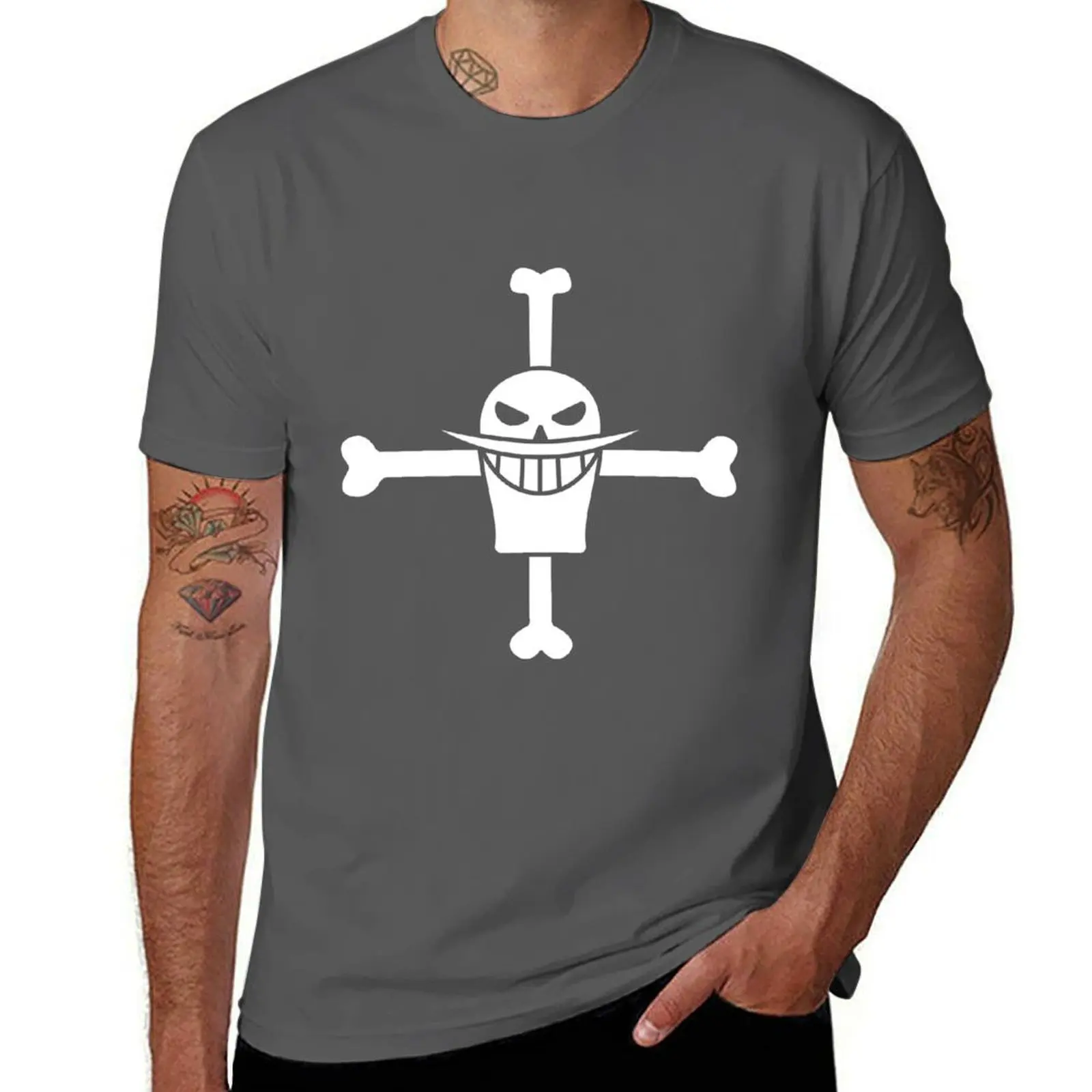 Whitebeard Pirates Jolly Roger T-Shirt affliction shirts blue lock t shirts men