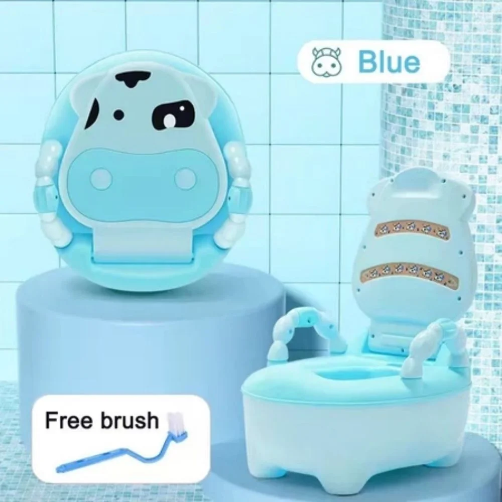 

Милый многофункциональный детский горшок со спинкой, мультяшное сиденье для приучения к туалету, милый дизайн, противоскользящие детские писсуары для детей 1-6 лет