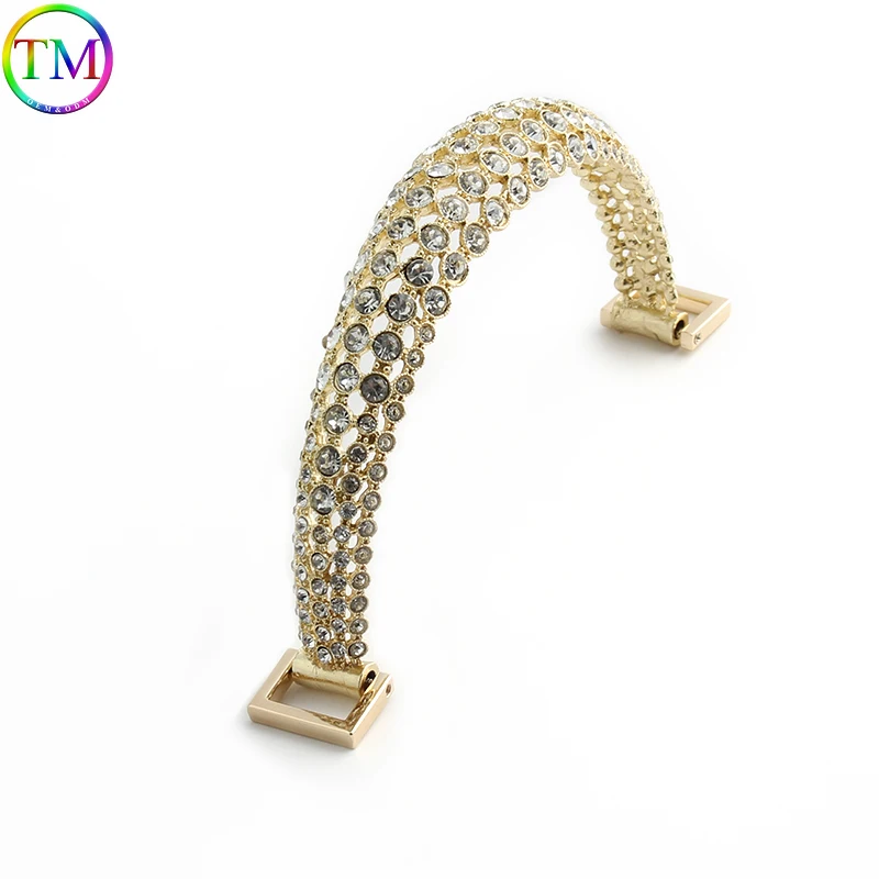 Marco para asa de bolso para mujer, accesorio de Metal en forma de pez, ligero, dorado, K, dorado, 1/5 piezas