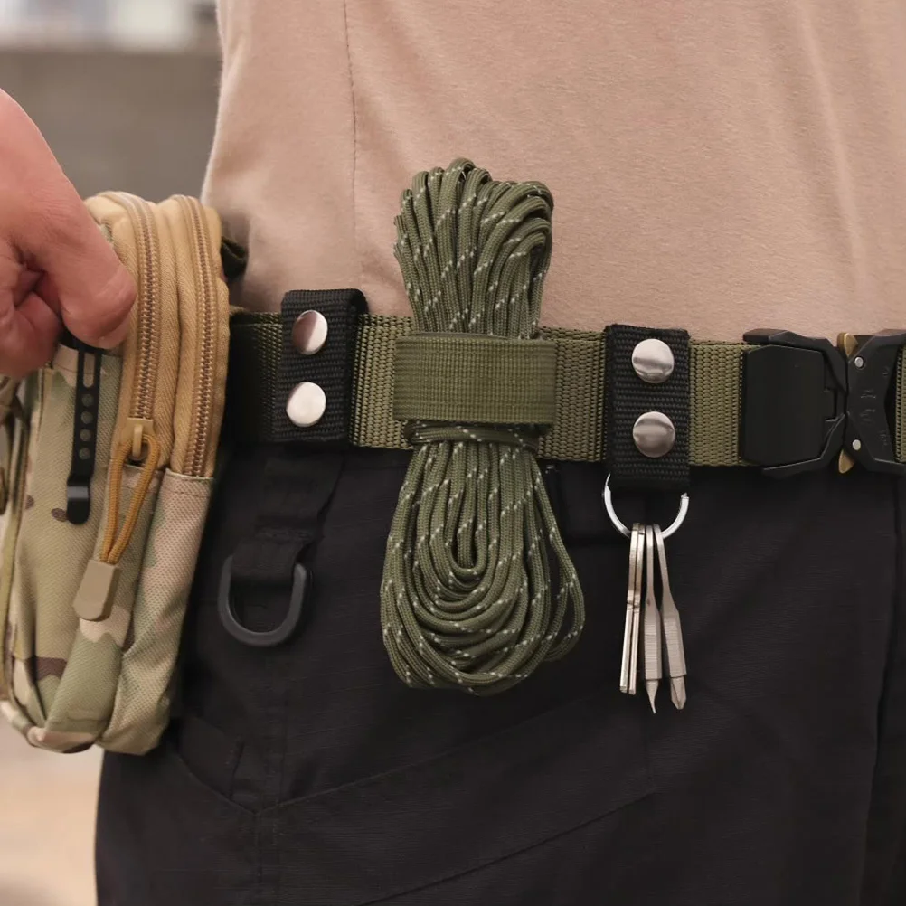 

5 Pcs Buckle Fixing Ring Waist Nylon Outdoor Belt Buckle Multifunctional Heavy Duty Durable Strap Camping Hiking