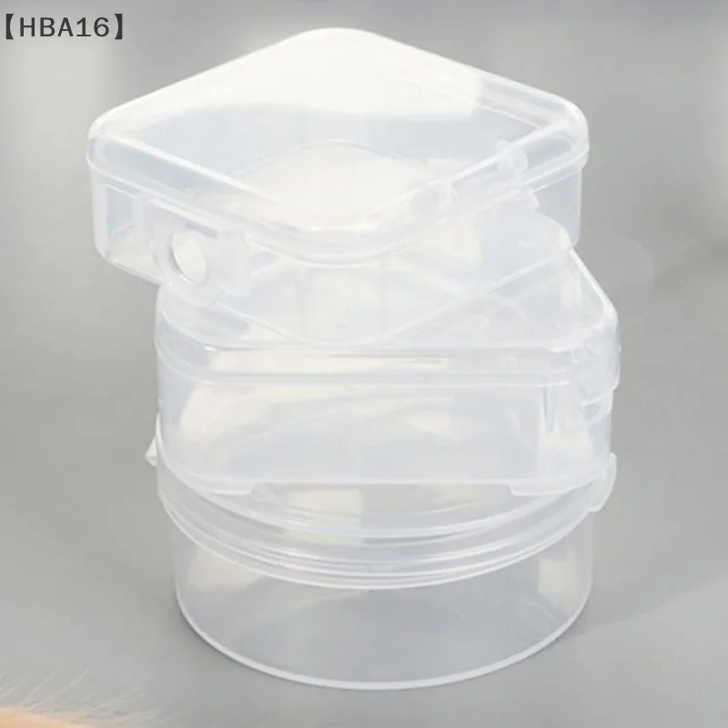 [-HBA16] 10 قطعة علبة صندوق بلاستيكي ل نفخة شفافة الإسفنج نفخة المحمولة السفر حقائب مستحضرات التجميل مستحضرات التجميل حقيبة للتخزين