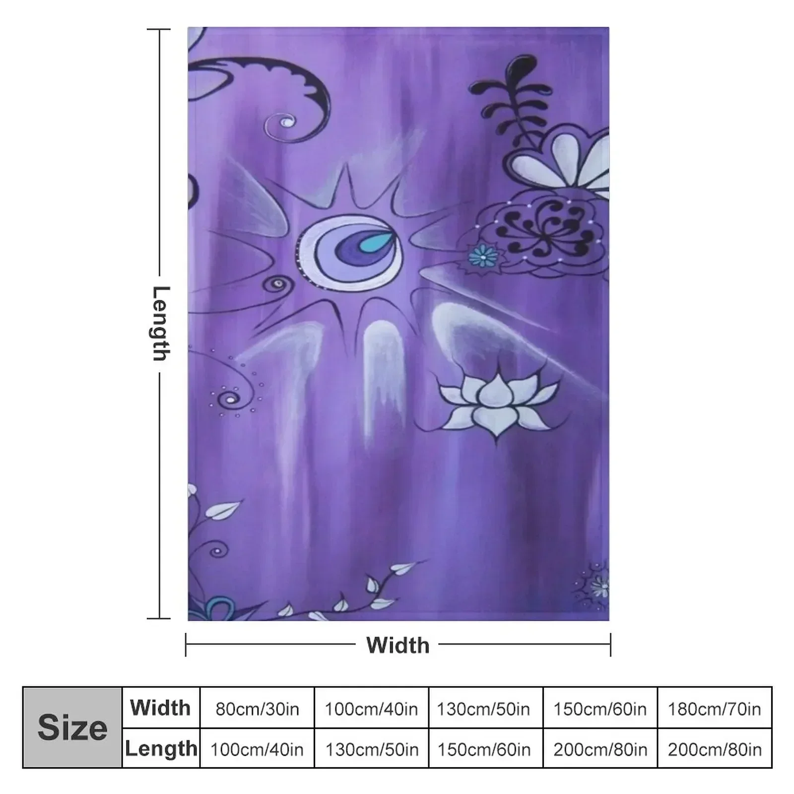 Wisteria Throw Blanket couch cozy soft plush fuzzy picnic outdoor blanket