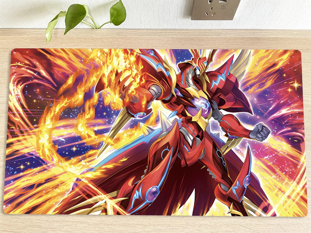 YuGiOh Playmat Salamangreat Raging Phoenix TCG CCG Mat Trading Card Game Mat Table Desk Mouse Pad Gaming Play Mat Mousepad