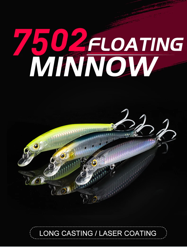 Kingdom Schwimmender Minnow-Angelköder 120mm 23g 130mm 30g Künstlicher Meeres-Angelköder Harter Wobbler für Barsch Forelle Salzwasser-Angeln – Detail 1