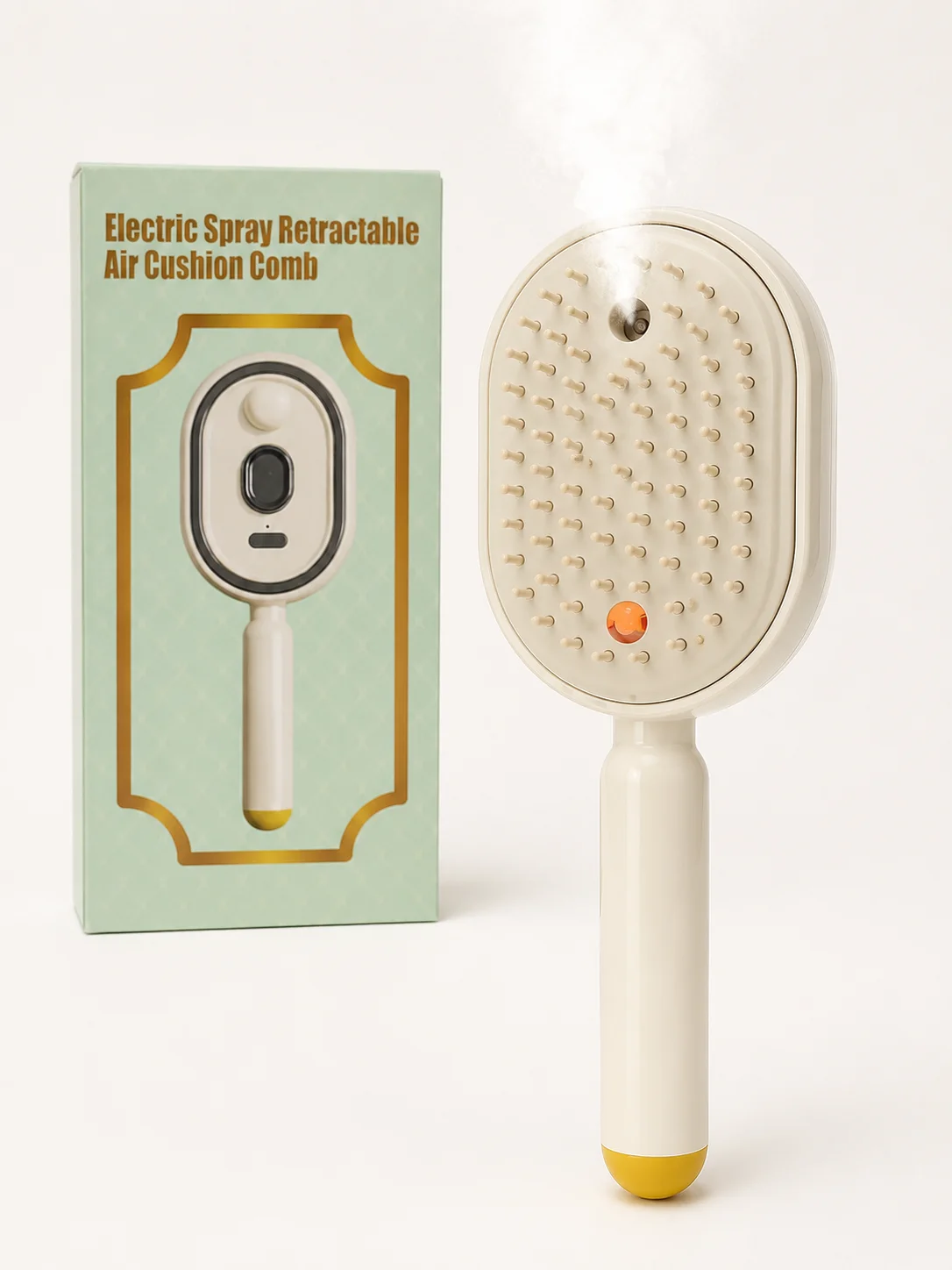Electric Spray Retractable Air Cushion Comb Rechargeable Mist Hair Brush JY-603 Portable Hair Comb