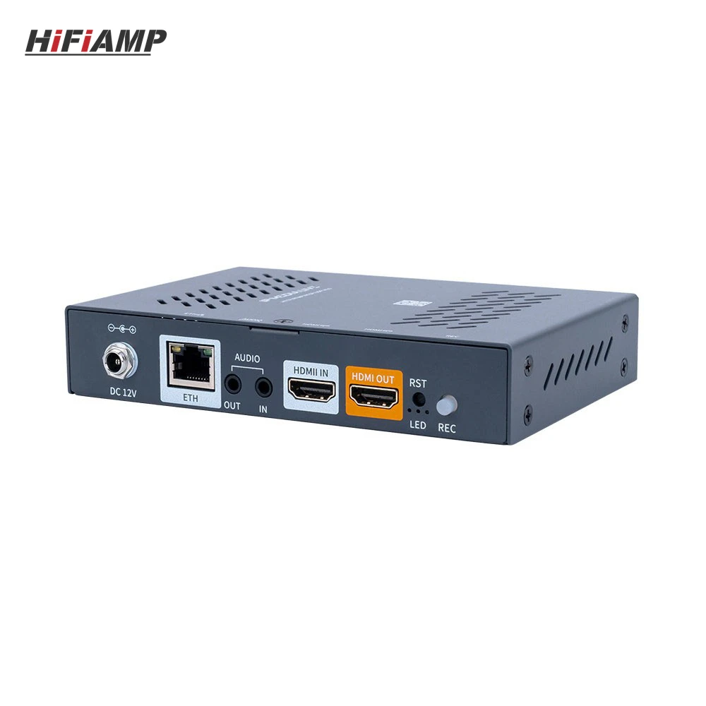 HiFiAMP L1 HDMI-compatible Video Encoder 1-Channel 1080P 30FPS Low Latency Live Encoder Support for WebRTC Protocol