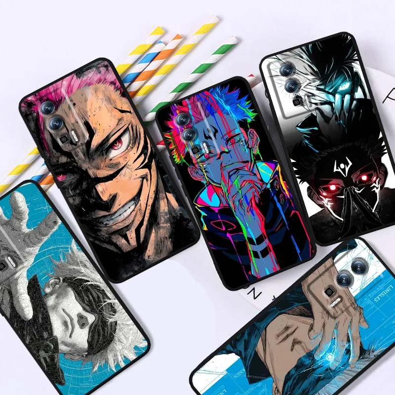 

Anime J-Jujutsu Kaisen Gojo For Xiaomi Redmi 12 13C 12C 13 10C 9T A2 9A 9C 7A Note 10S 8T 10 9 8 Pro 4G 5G Black Phone Case