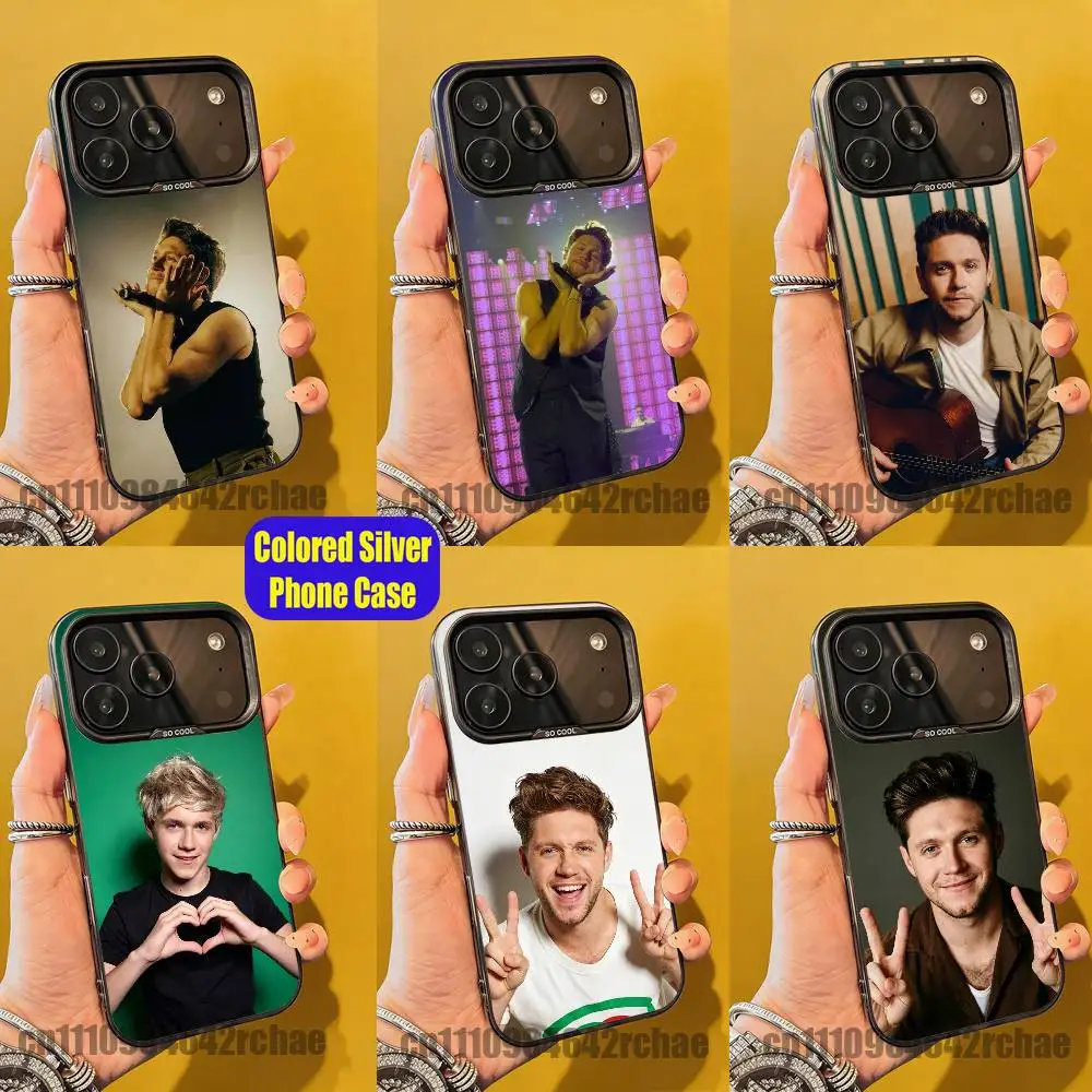 

For Singer N-Niall H-Horan Phone Case iPhone 15,17,12,14,13,16,11,E,Max,Plus,Air,Pro,Mini Colored Silver Cover