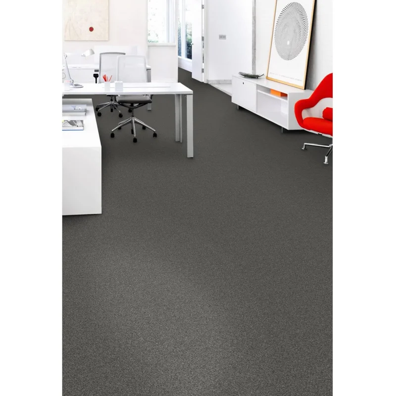 Advance 8- x 8-Teppichfliesenprobe mit Farbstrang ®   Nylonfaser in Stonewash