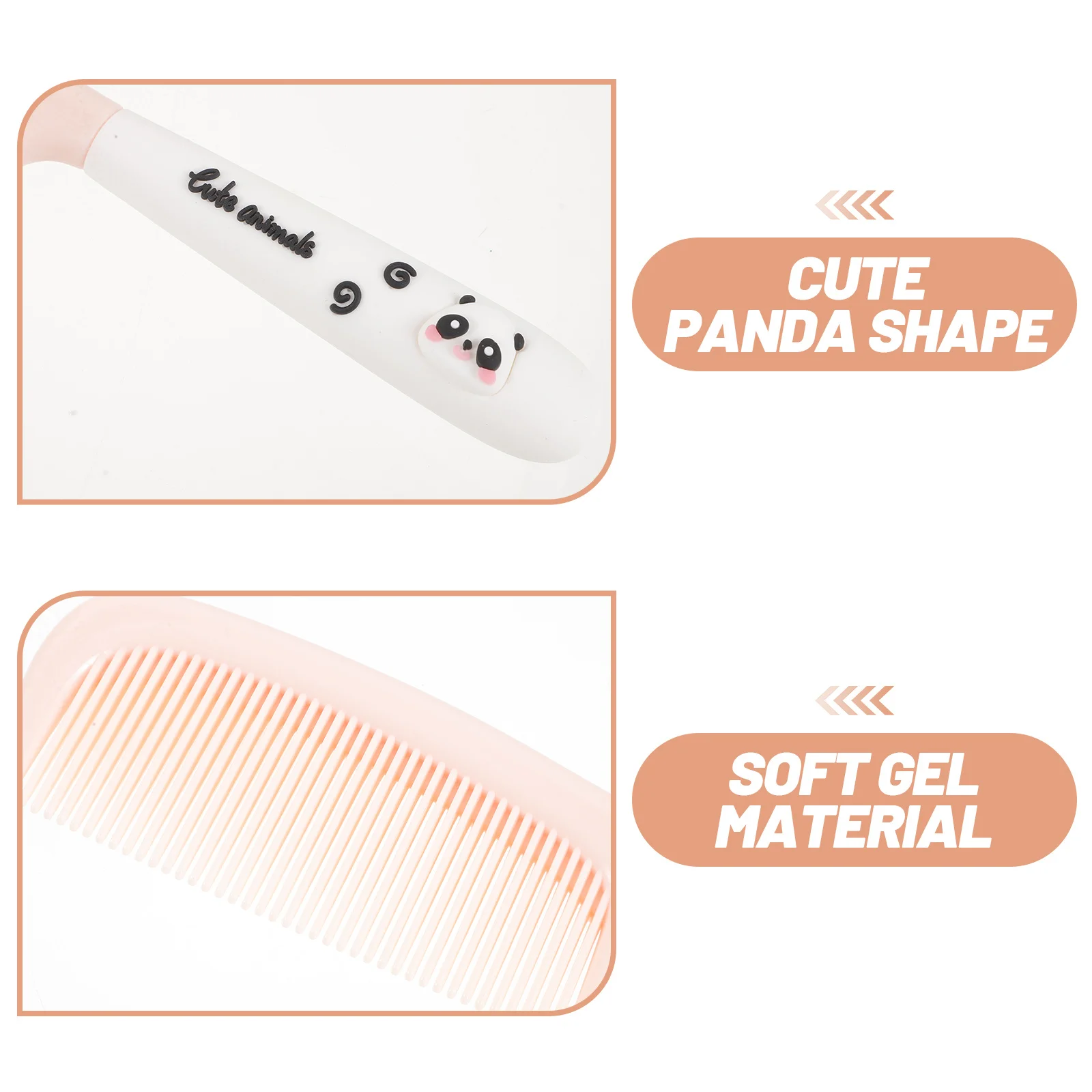 

Пластиковая расческа для волос с рисунком панды, парикмахерская расческа для укладки волос, салонные принадлежности, уход за волосами для мужчин и женщин, расчески для женщин